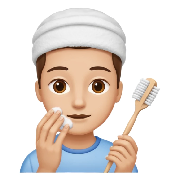cleaning nail brush emoji sticker