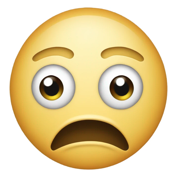 Emoji rolling eyes back  sticker