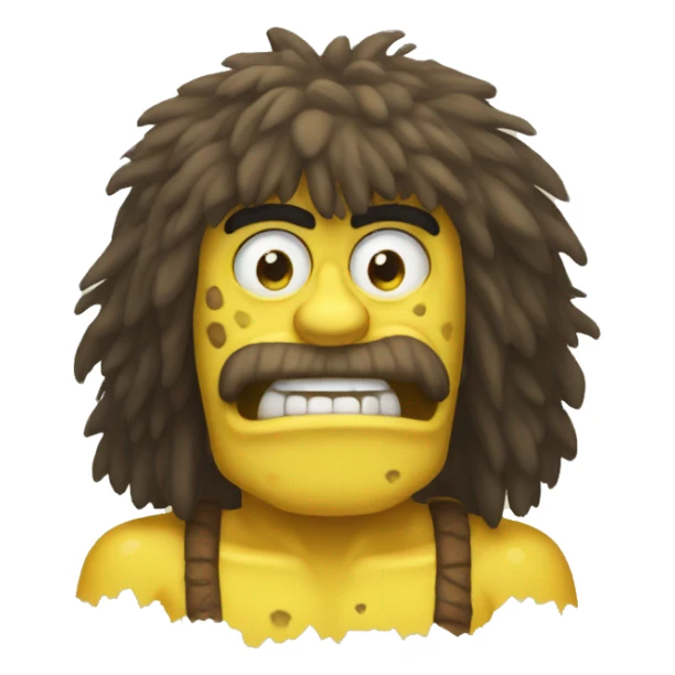 spongebob caveman sticker