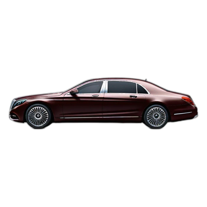 Mercedes maybach two colour profile view sticker