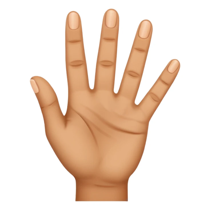 a what a hand with three fingers up sticker