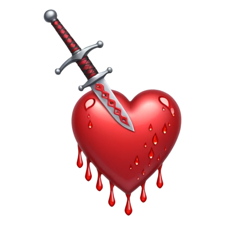 Kılıçlı kalp sticker