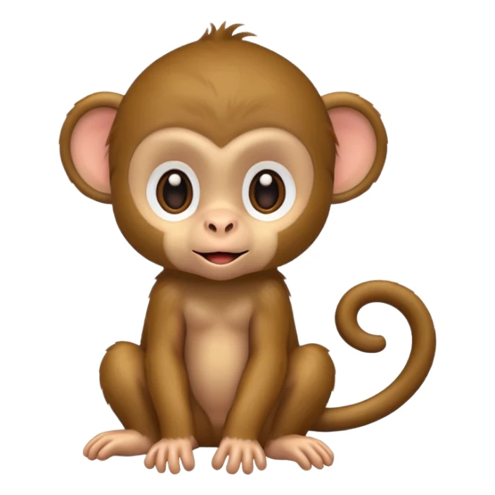 baby monkey sticker