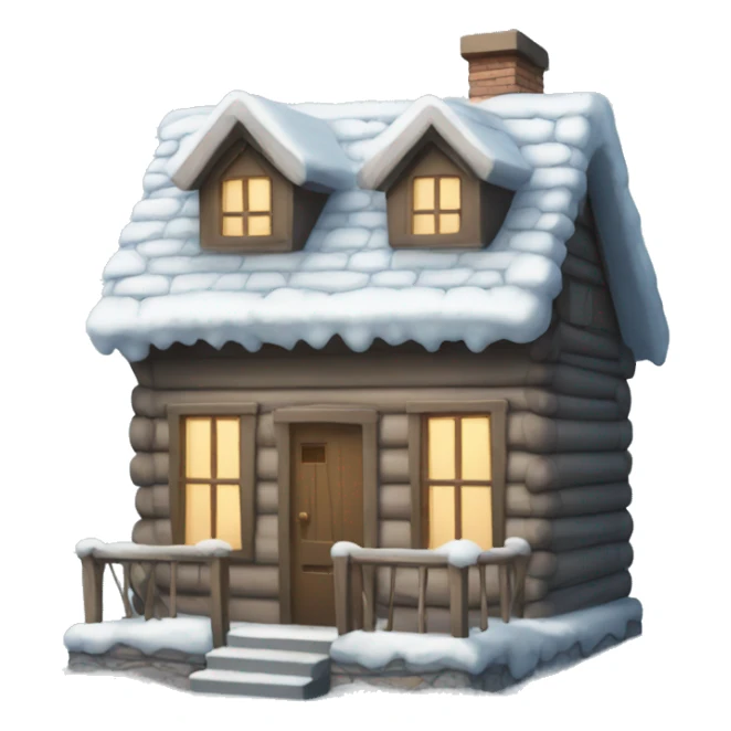 winter house sticker