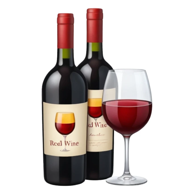 Bottle of wine sticker