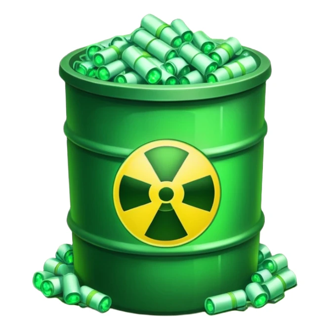 nuclear waste sticker