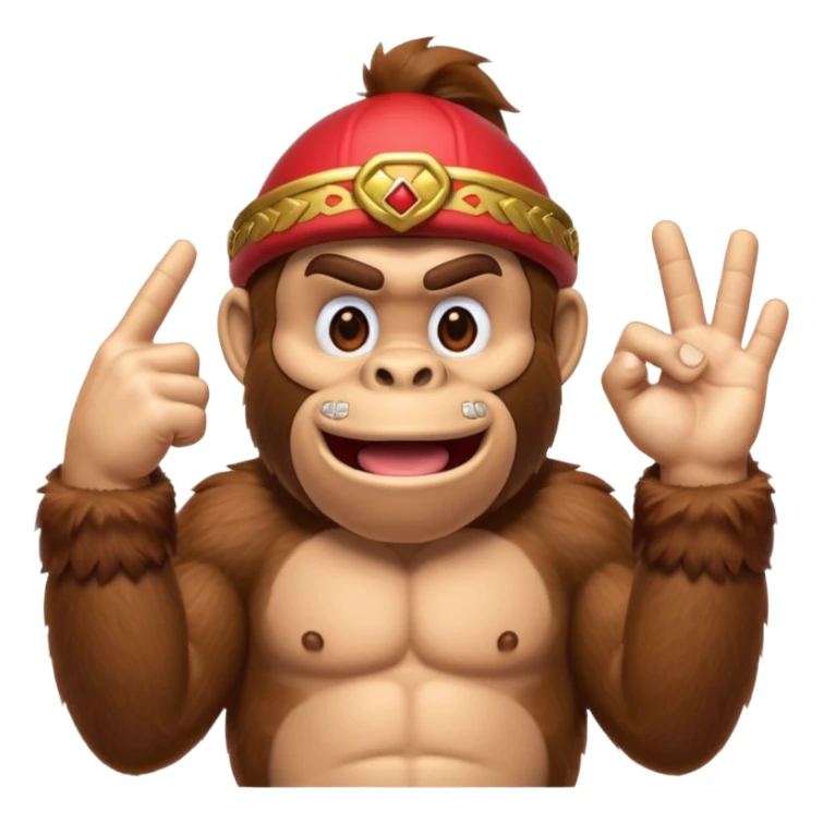 donkey kong making 👌 sticker