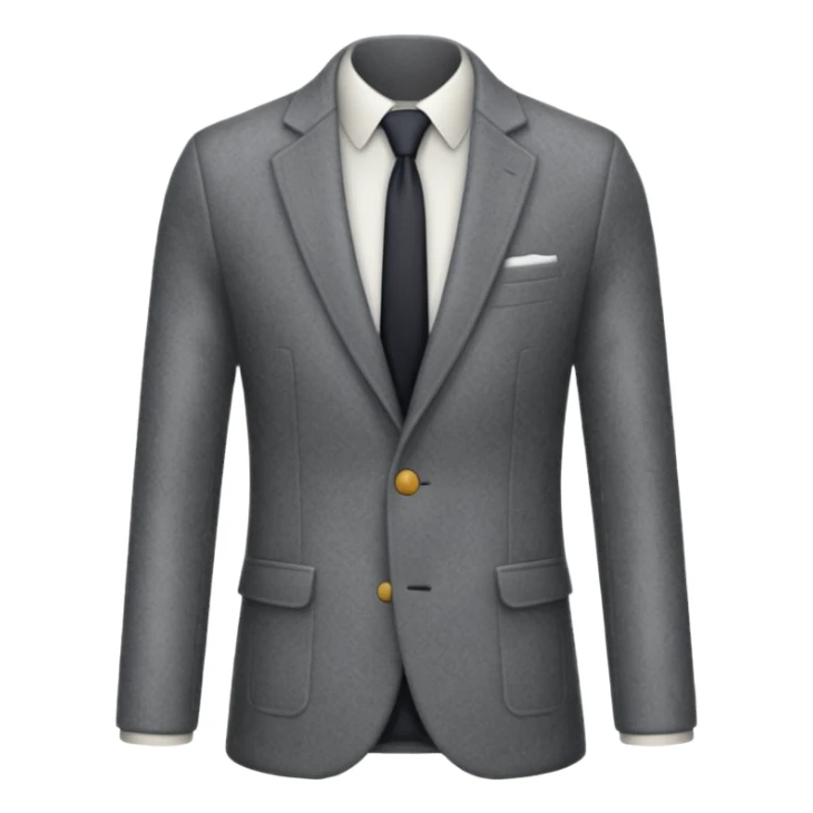 grey blazer suit coat sticker