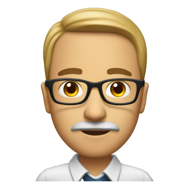 serious teacher sticker