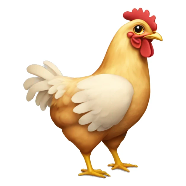 Chicken wearing underwear sticker