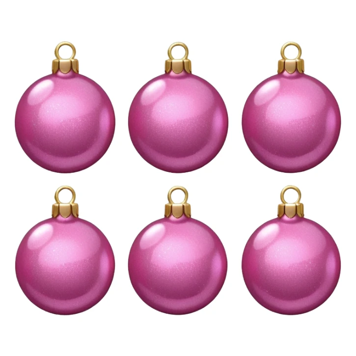 CHRISTMAS PINK DECORATIONS sticker
