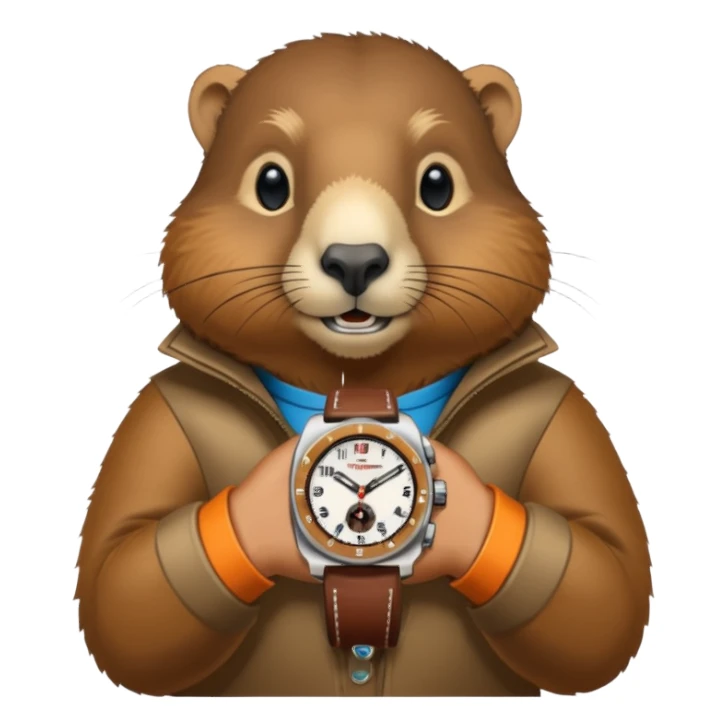 Marmot with a richard mille sticker