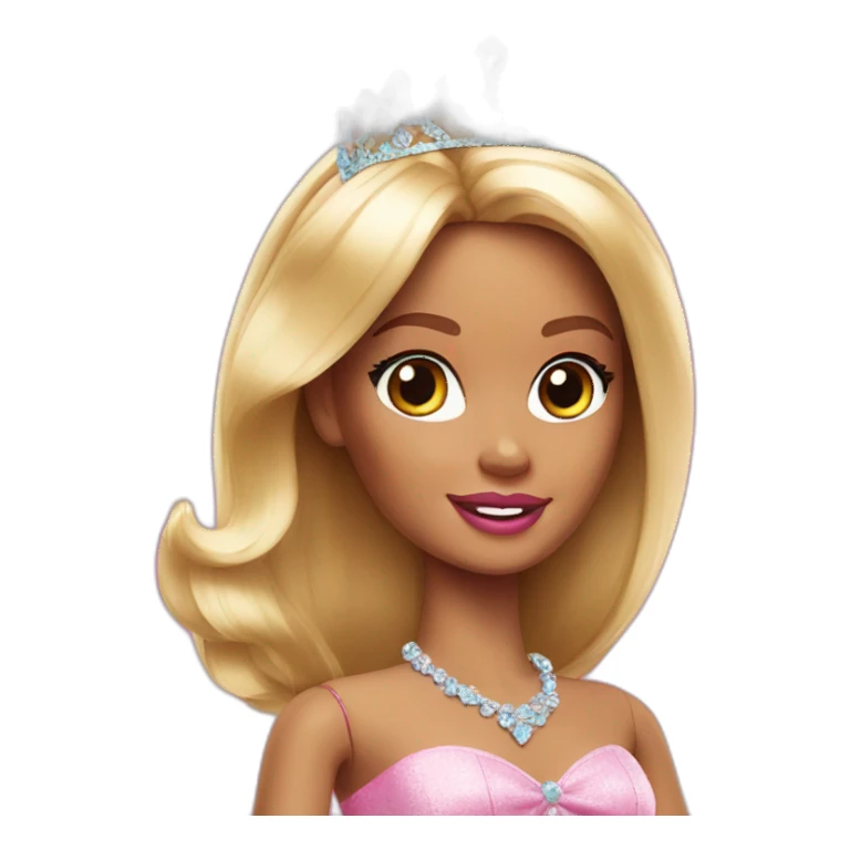 Barbie princess sticker