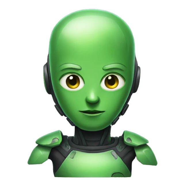 Green Androide  sticker