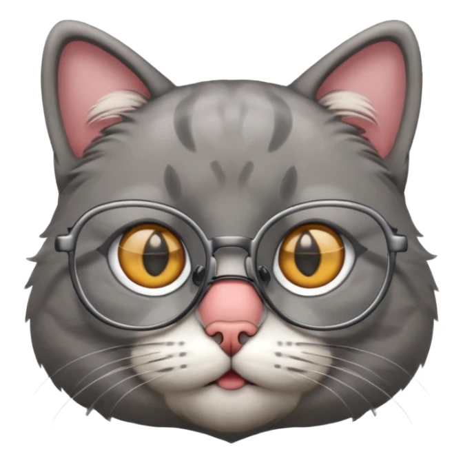 gatto con gli occhiali sticker