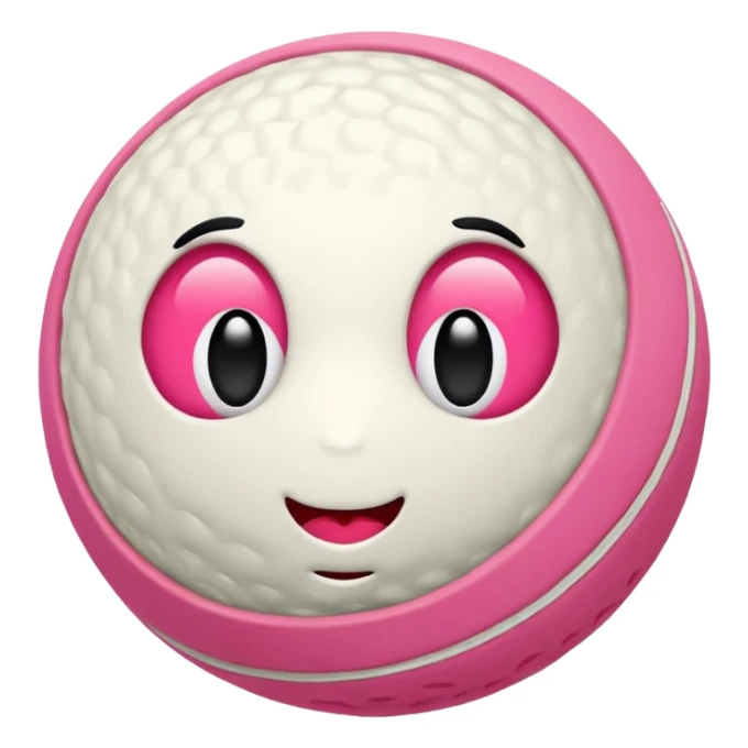 balle de tennis rose sticker