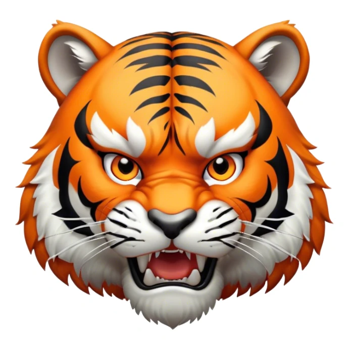 ANGRY Tiger body sticker