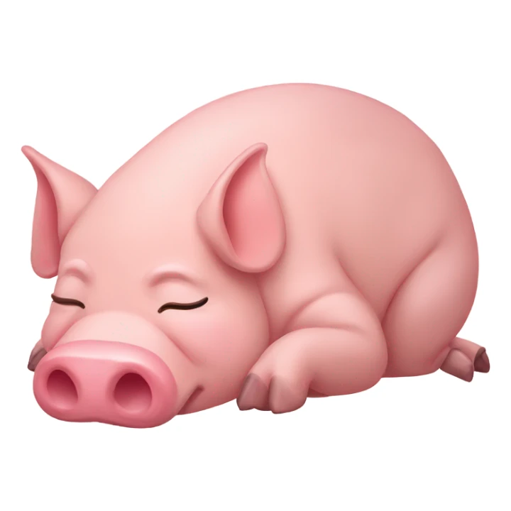 Pig sleep sticker