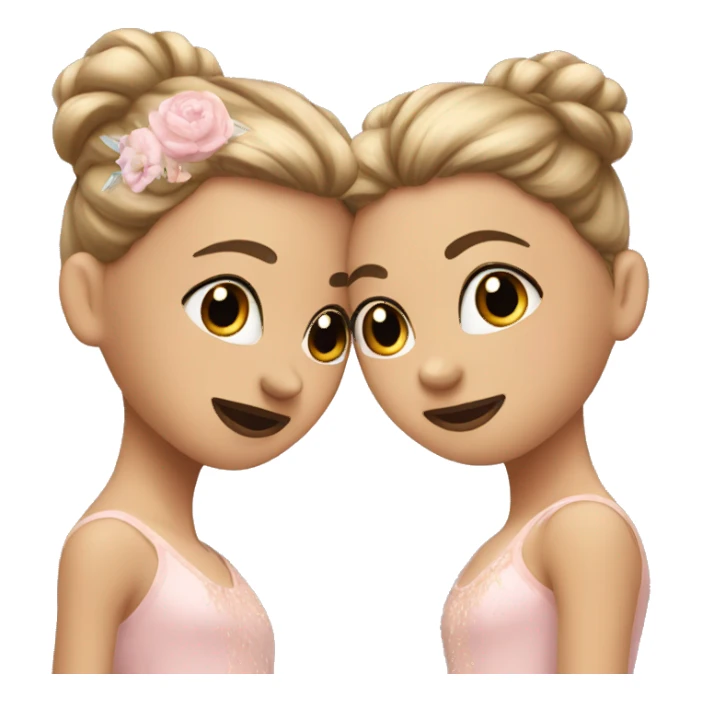 Two ballerina best friends sticker