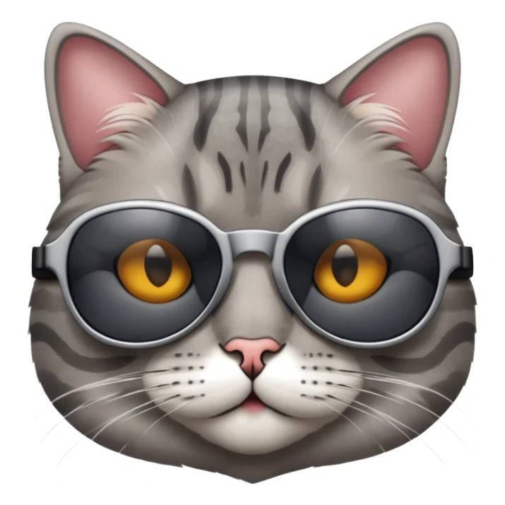 Cat with sunglasses sticker