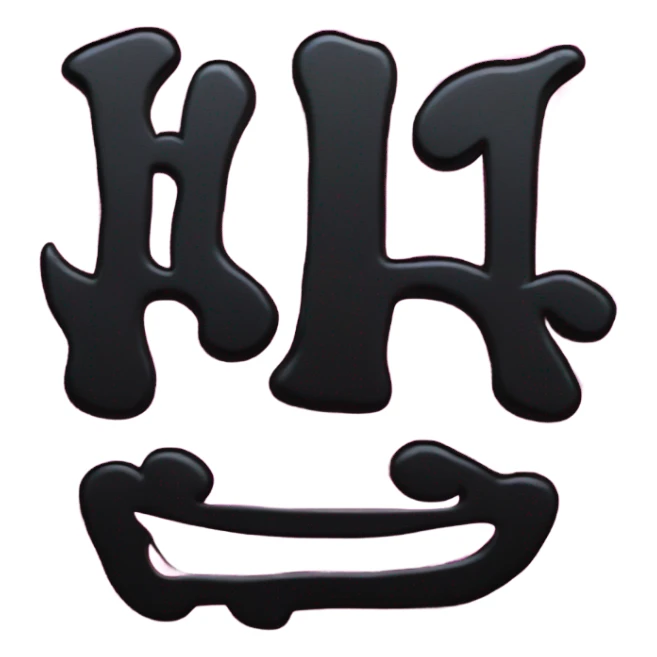 Lihue in black graffiti sticker