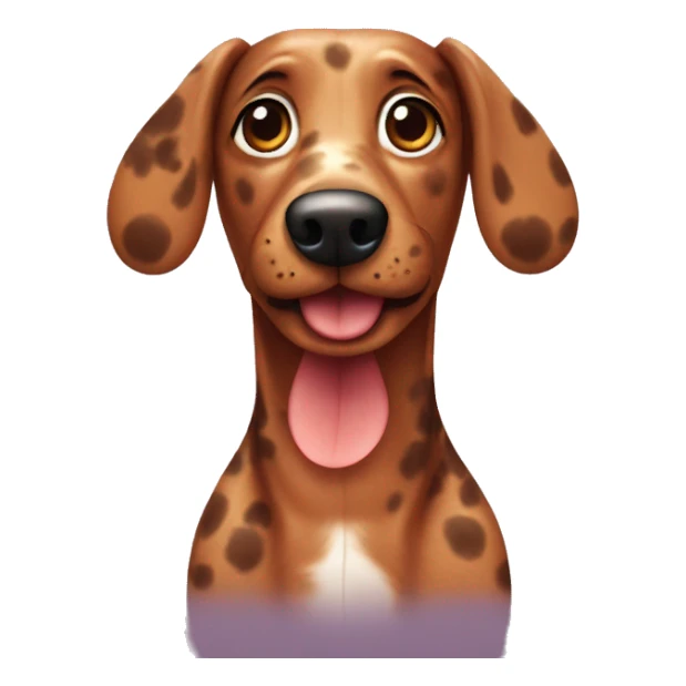 Speckled Sausage dog  sticker