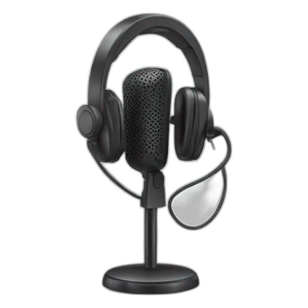 Headphones and Microphone for Crm sticker