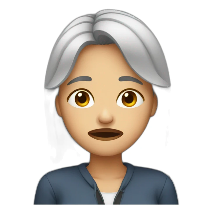 waman crying sticker