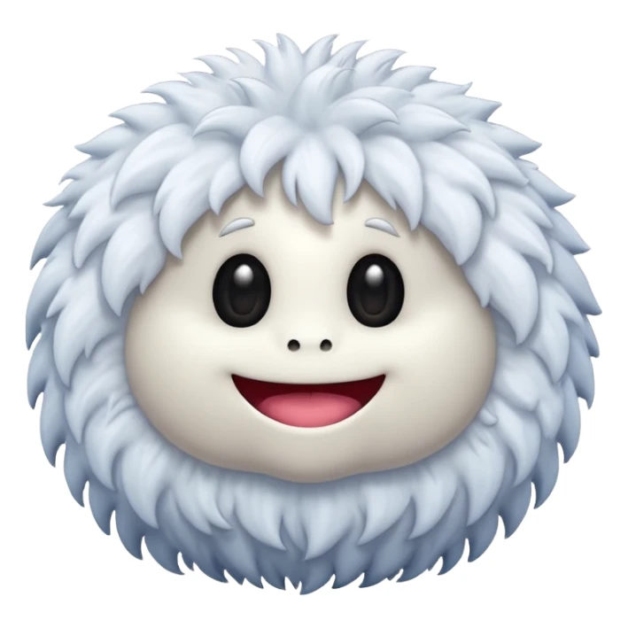 cute white monster emoji sticker