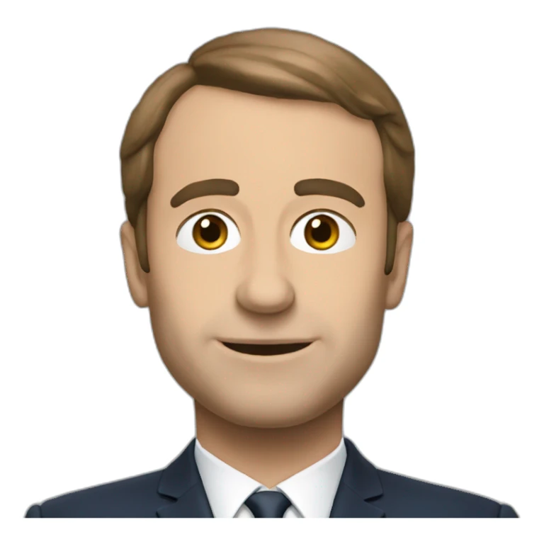 Macron obeise sticker