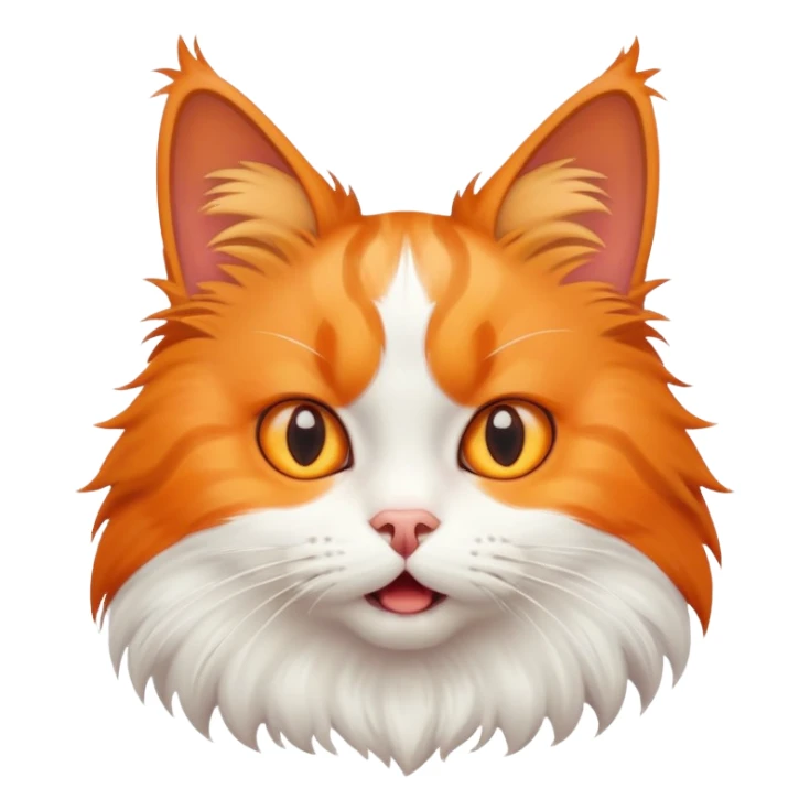 A cat being shocked sticker