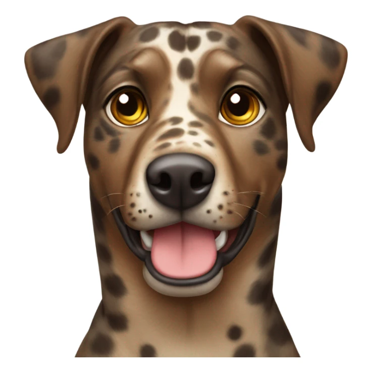 Brown catahoula leopard dog  sticker