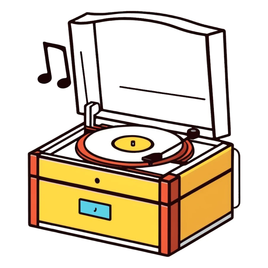 Music box sticker