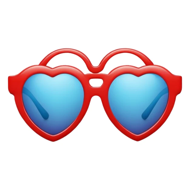 Heart with sunglasses sticker