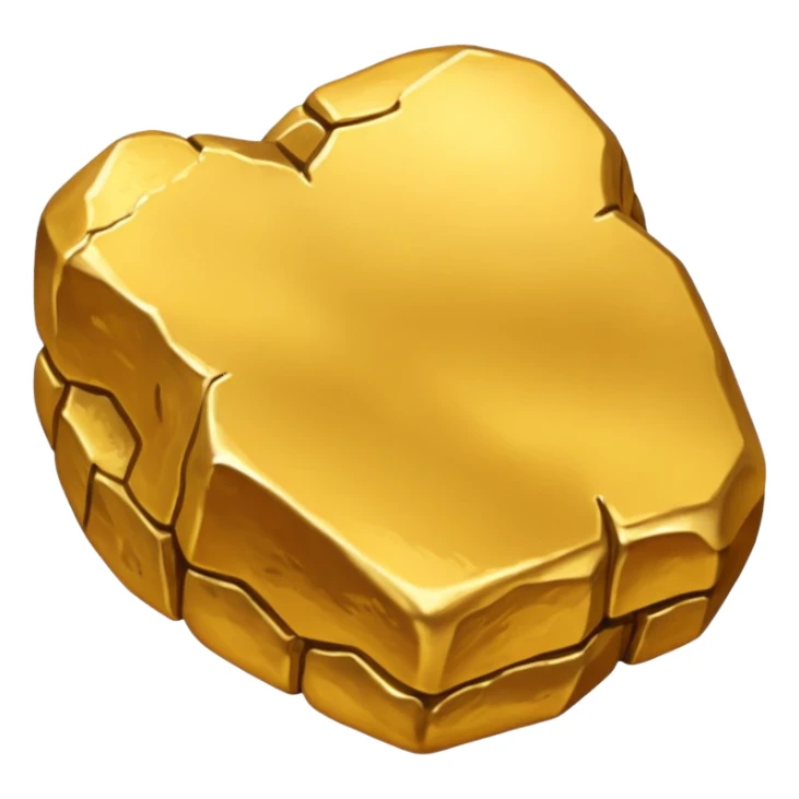 gold nugget sticker