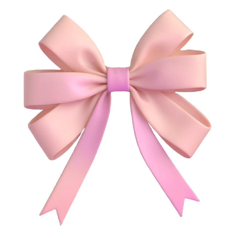 parchment tied with a pastel pink bow sticker