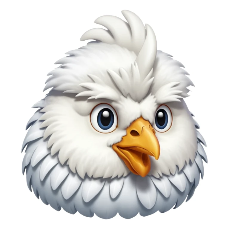 White christmas chicken sticker