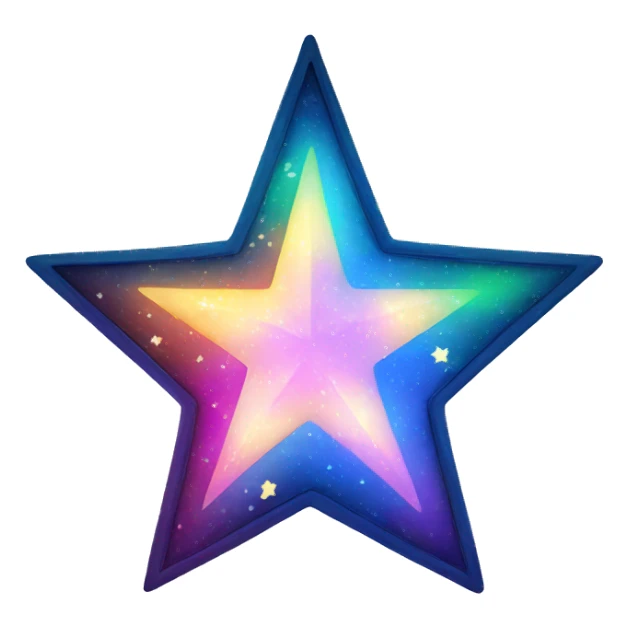 colorful star light christmas sticker