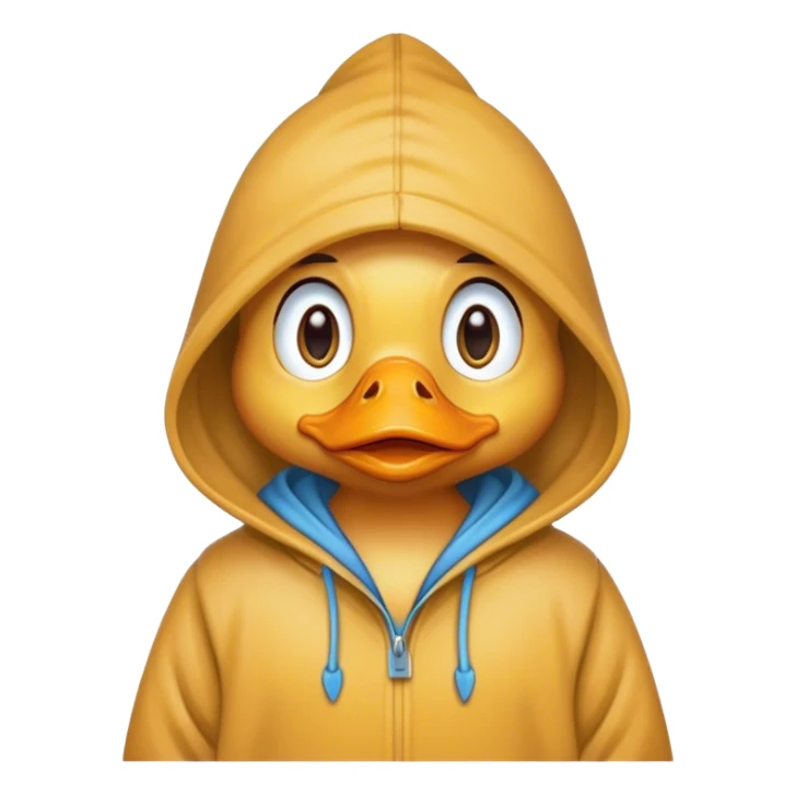 Soggy duck with hoodie  sticker
