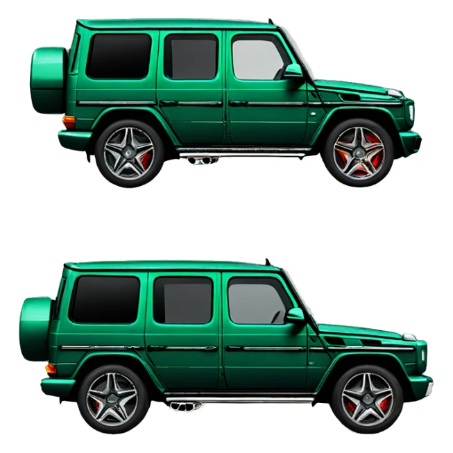 Mercedes-Gclass dark green  sticker