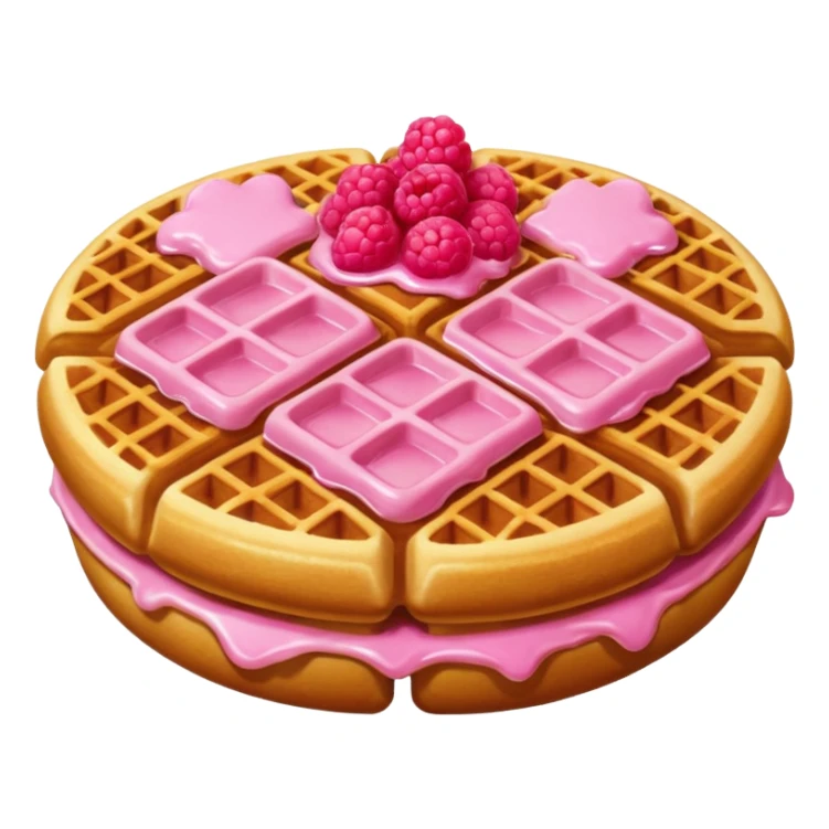 pink waffle sticker