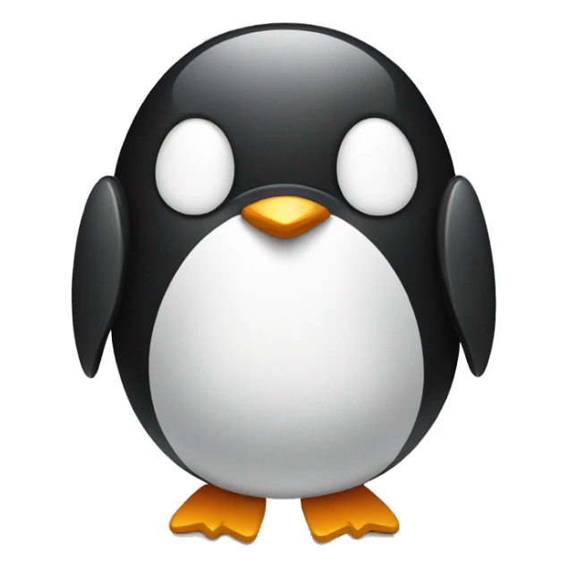 draw a penguin with a low battery that looks sad sticker