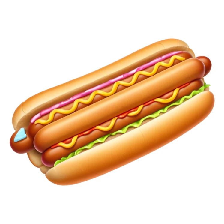 hot dog, bold and appetizing sticker