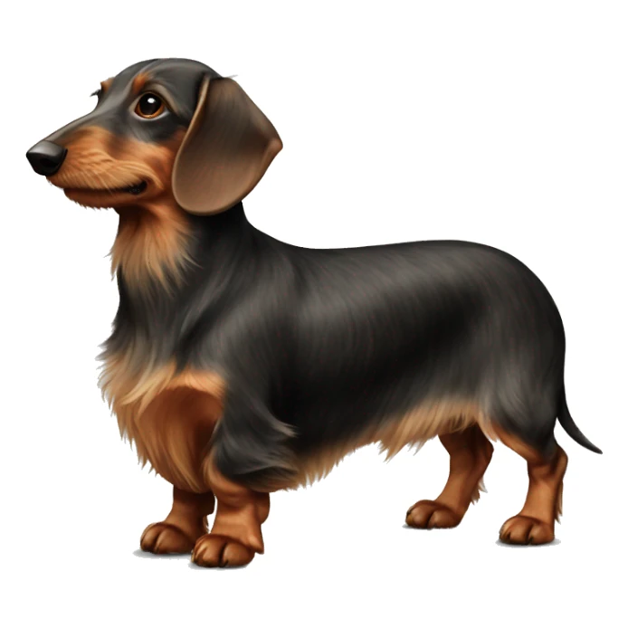 wire haired dachshund boar long beard sticker