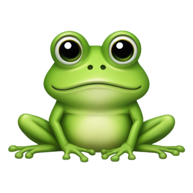 Depressed frog sticker
