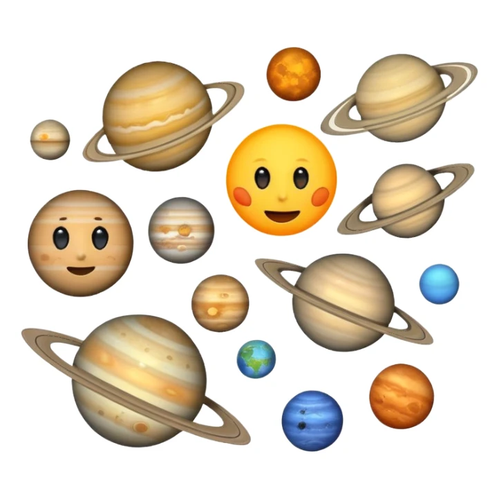 Solar system sticker