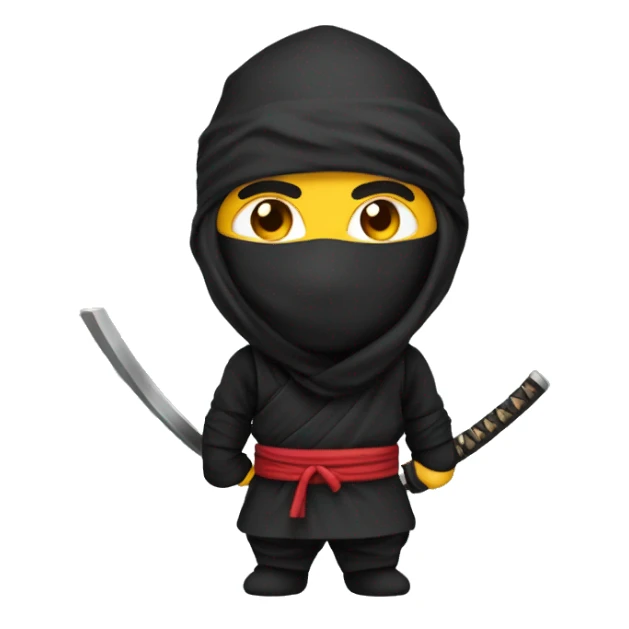 Ninja s nožem  sticker