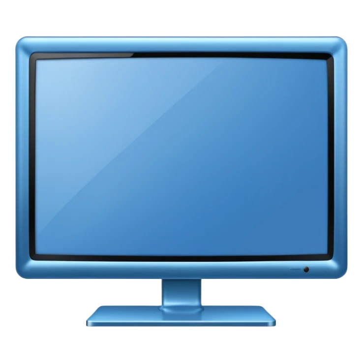 Modern blue Tv sticker