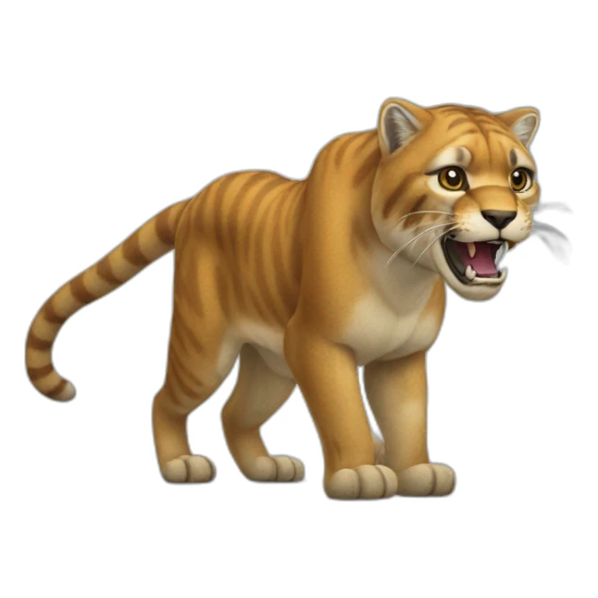 sabre-tooth cat sticker