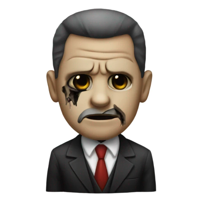 A mafia version of a zombie sticker